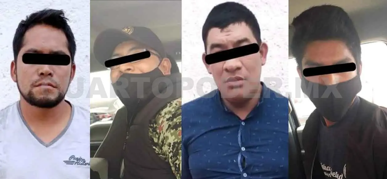 Aseguran a cuatro con armas y maleta con dinero