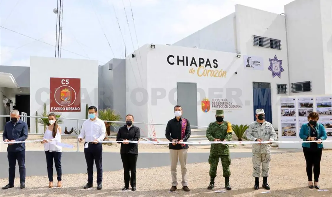 Inauguran Escudo Urbano C5 en Comitán