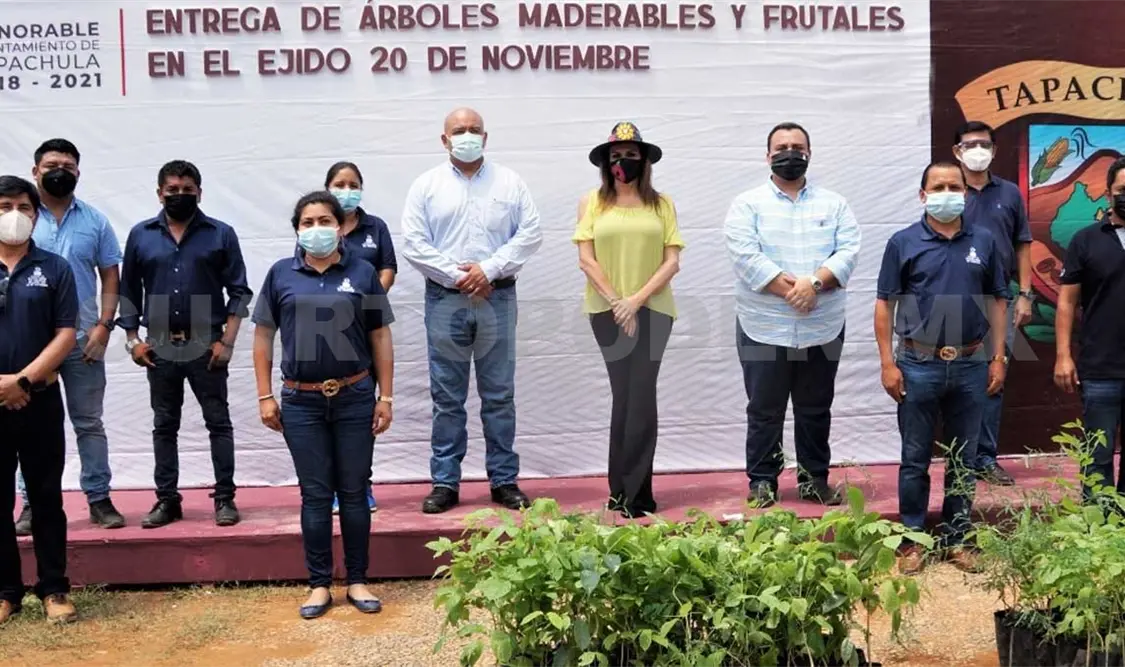 Urbina Castañeda afirmó que se impulsa la reforestación de zonas rurales y colonias, a fin de contribuir con la protección del medio ambiente. CP