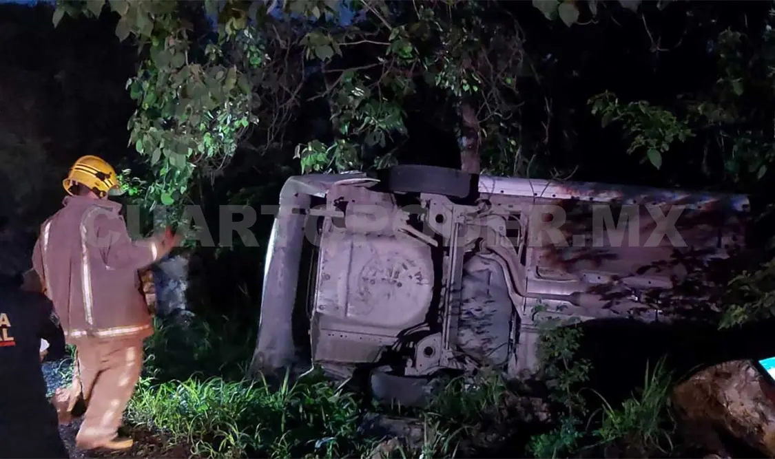 El accidente ocurrió alrededor de las 05:10 horas sobre el tramo carretero Tuxtla-Copoya. Ulises López / CP