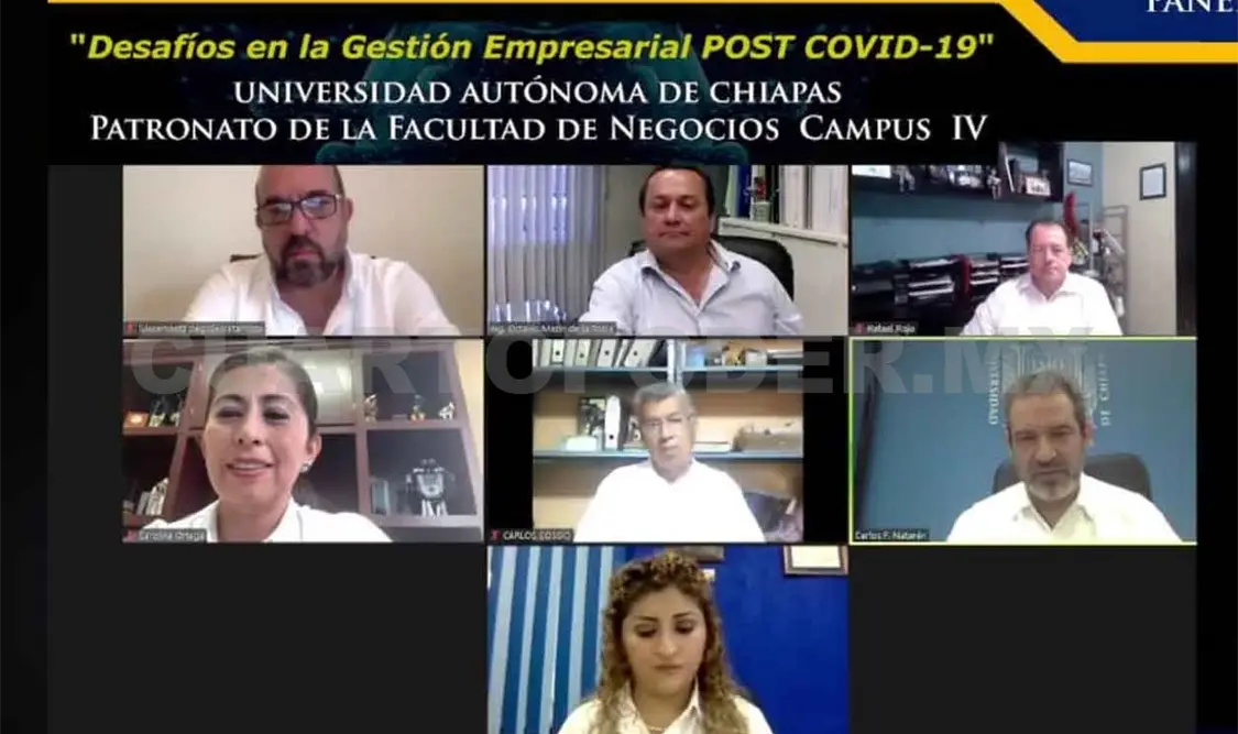 Organiza Unach Panel Empresarial Post Covid