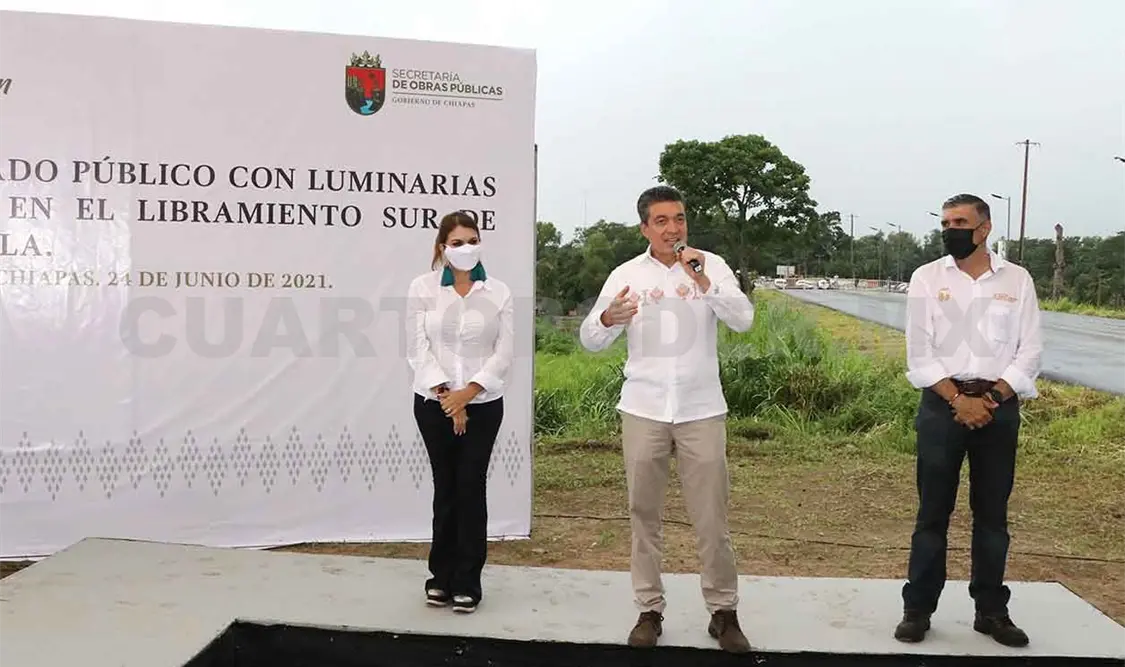 Inauguran en Tapachula alumbrado público