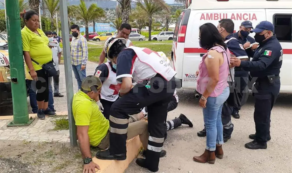 Corte de circulación provoca accidente