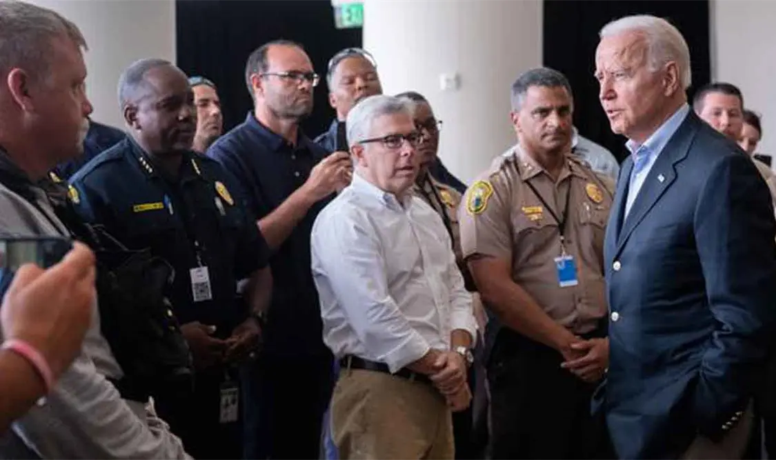 Gobierno federal pagará gastos por derrumbe: Biden