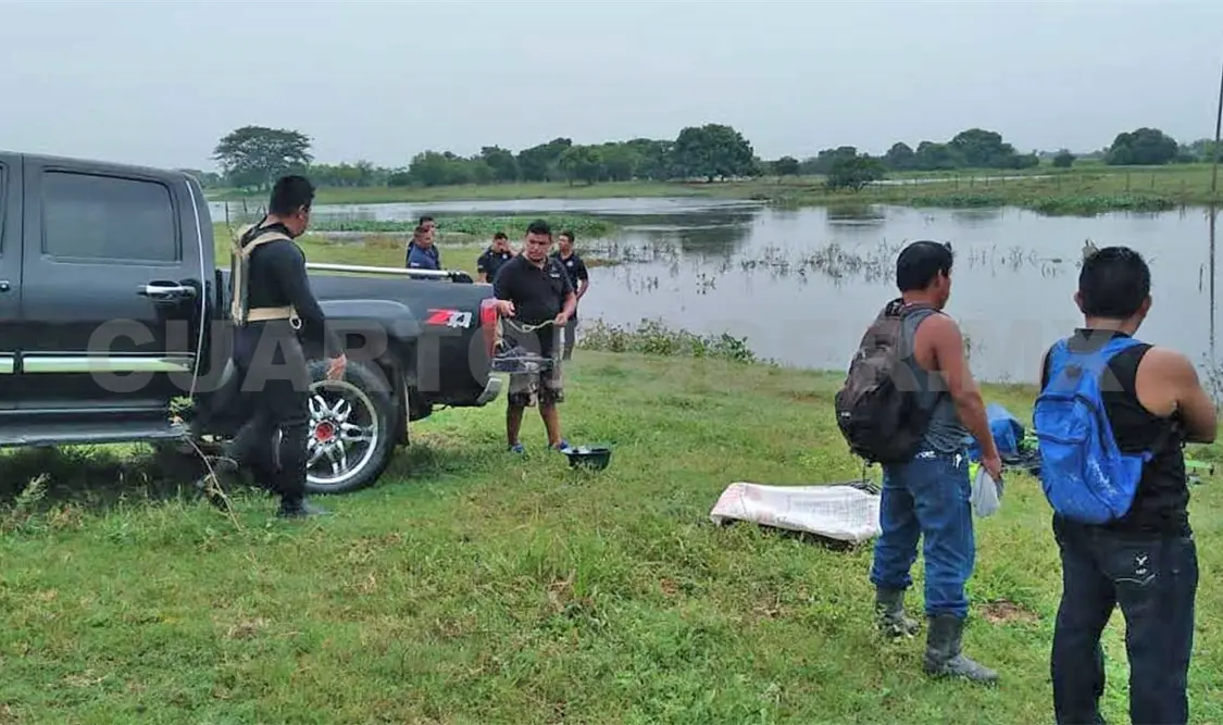Fue a pescar a la laguna en la colonia El Carmen, pero cayó por accidente y se sumergió. Ramiro López / CP