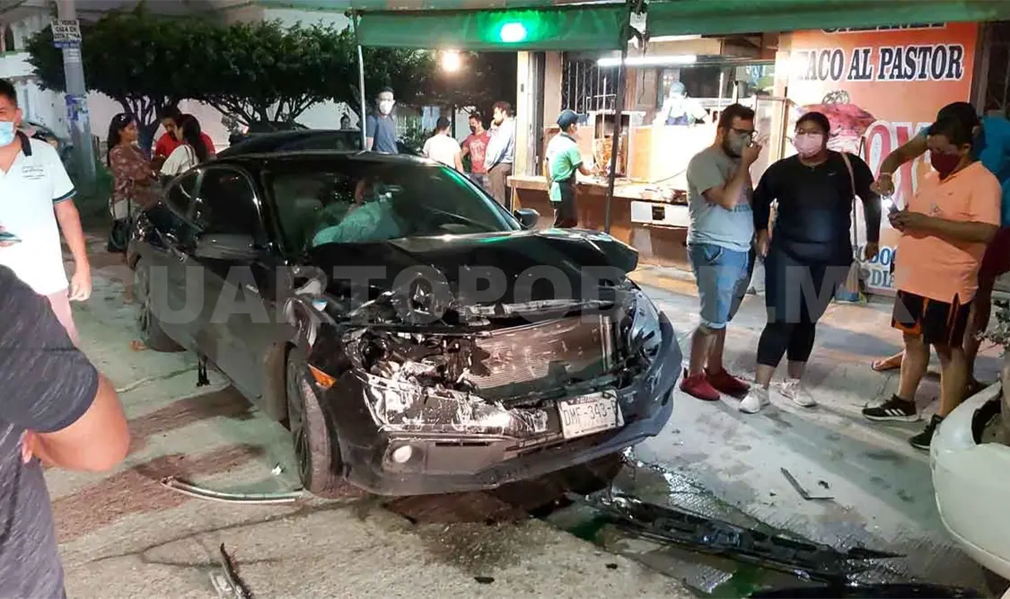 Colisión salda con tres lesionados