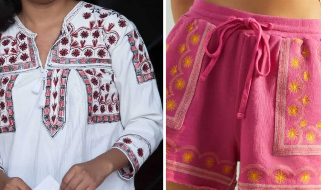 La marca estadounidense Anthropologie habría plagiado diseños artesanales originales de comunidades indígenas de Oaxaca. Cortesía