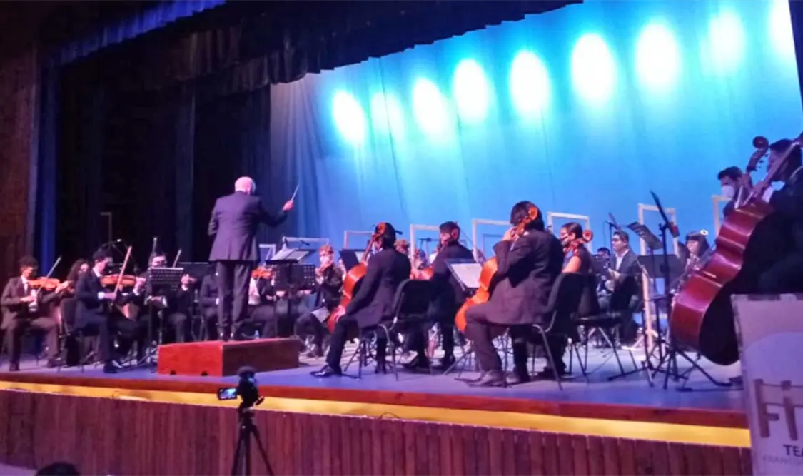 La Orquesta Sinfónica de Chiapas. Cortesía