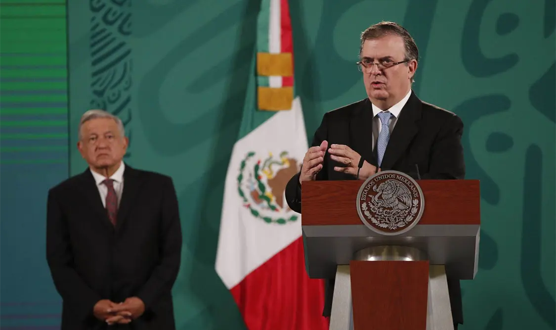 El sábado pasado en una reunión a la que asistieron cerca de 150 personas, el canciller Marcelo Ebrard habló de sus aspiraciones presidenciales para 2024. Cortesía