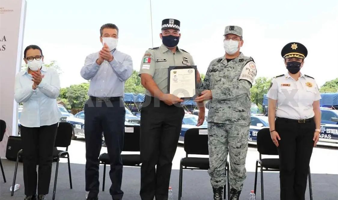 Fortalecen seguridad y paz en Chiapas: Zepeda