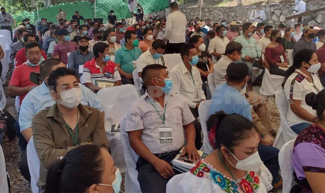 Realización de la asamblea en Copainalá. CP