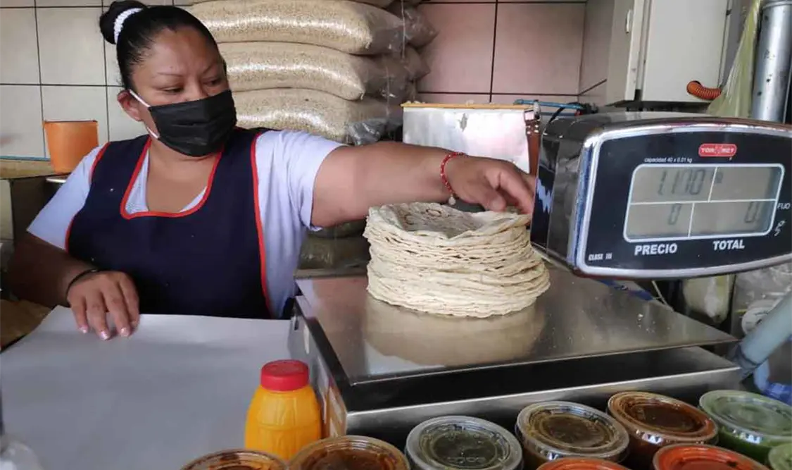 Precio de tortillas sube 13.5 %