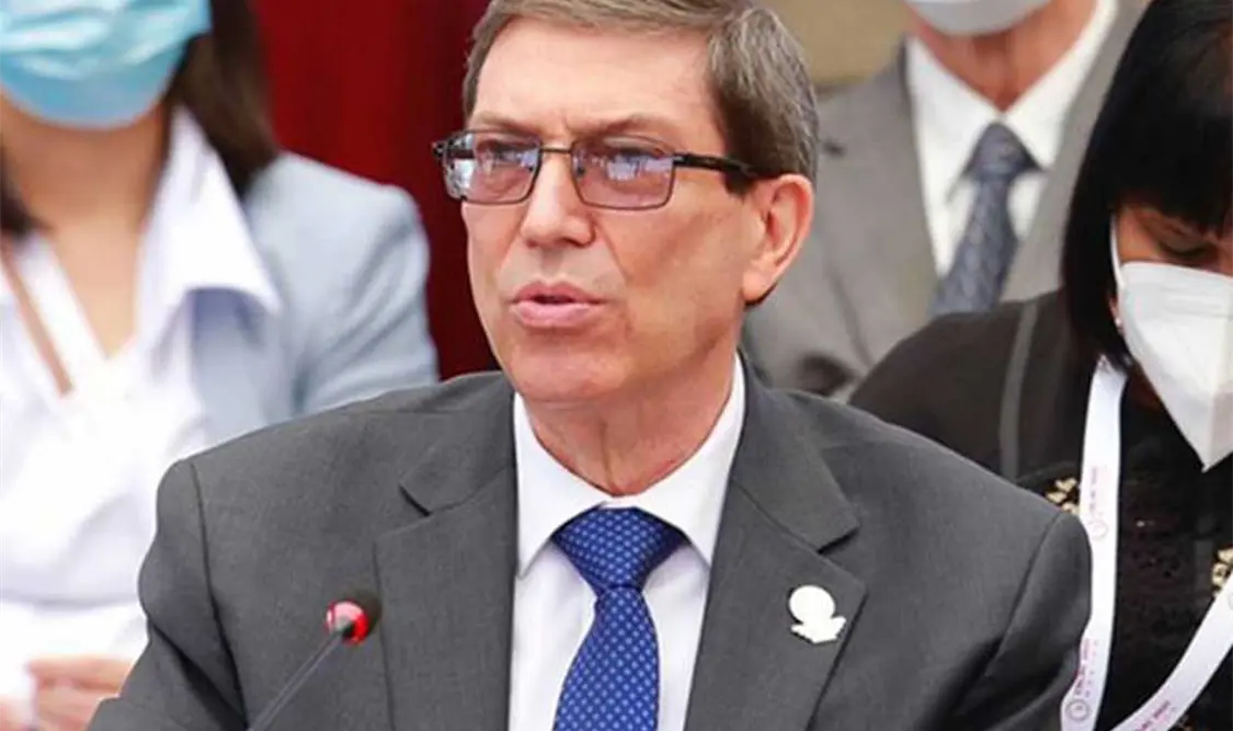 Bruno Rodríguez aseguró que Estados Unidos “financió” ese movimiento. Cortesía