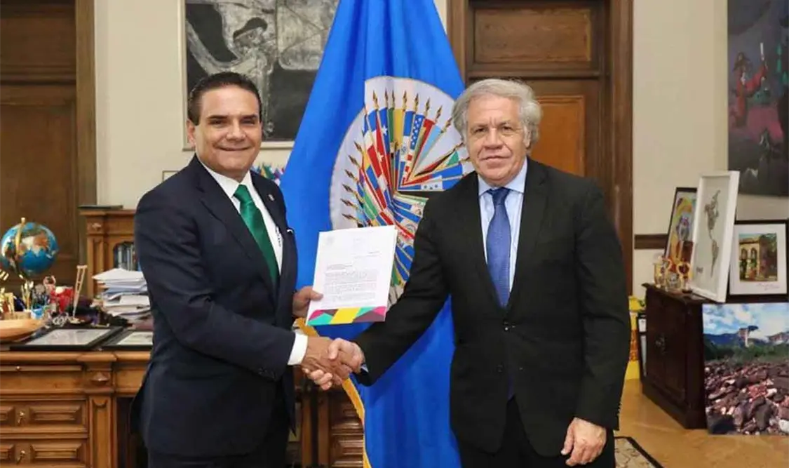 Aureoles Conejo eleva reclamo y alerta ante OEA