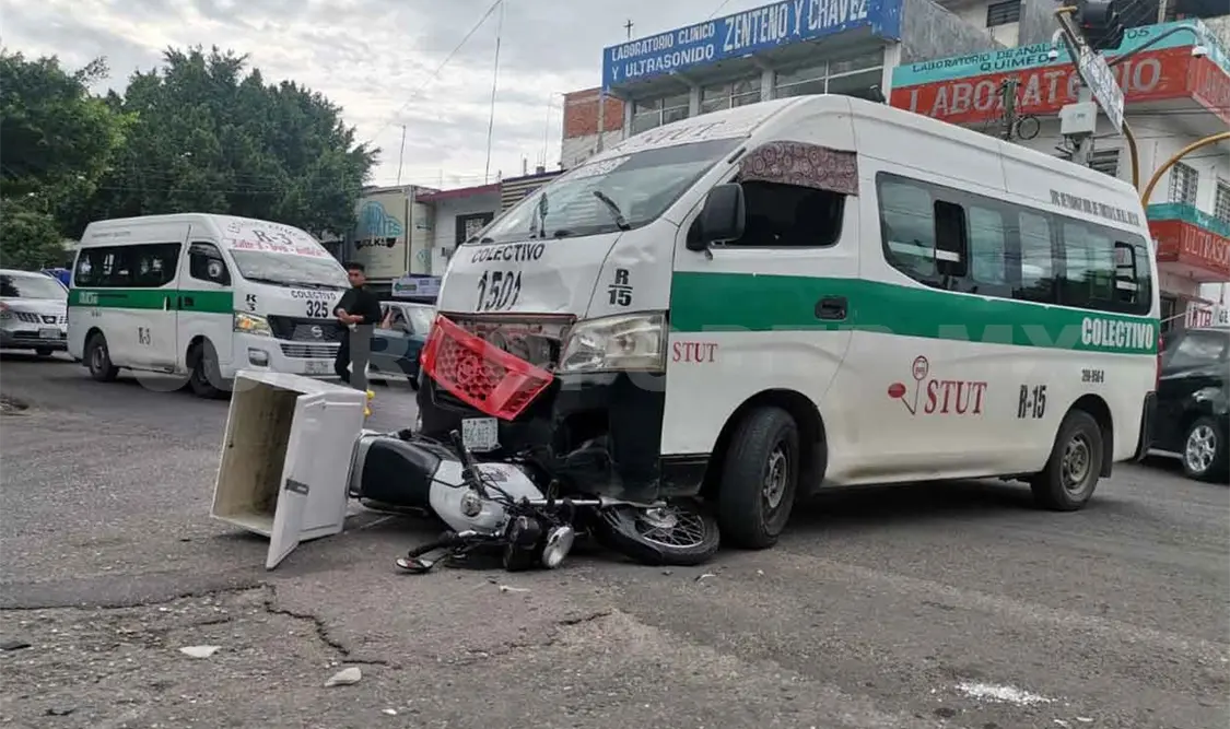 Atropellan a motociclista y termina con lesiones