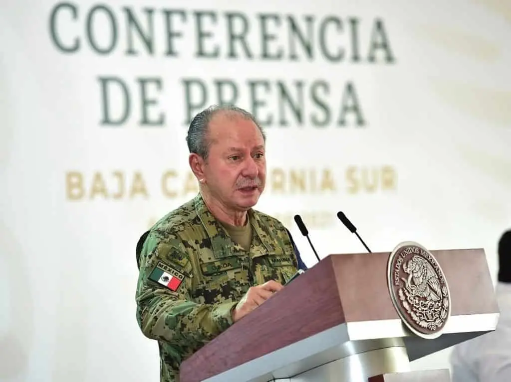 Almirante José Rafael Ojeda Durán, secretario de Marina. Cortesía
