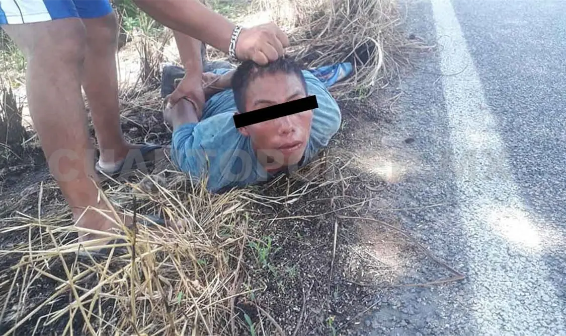 Roba motocicleta y lo atrapan en flagrancia