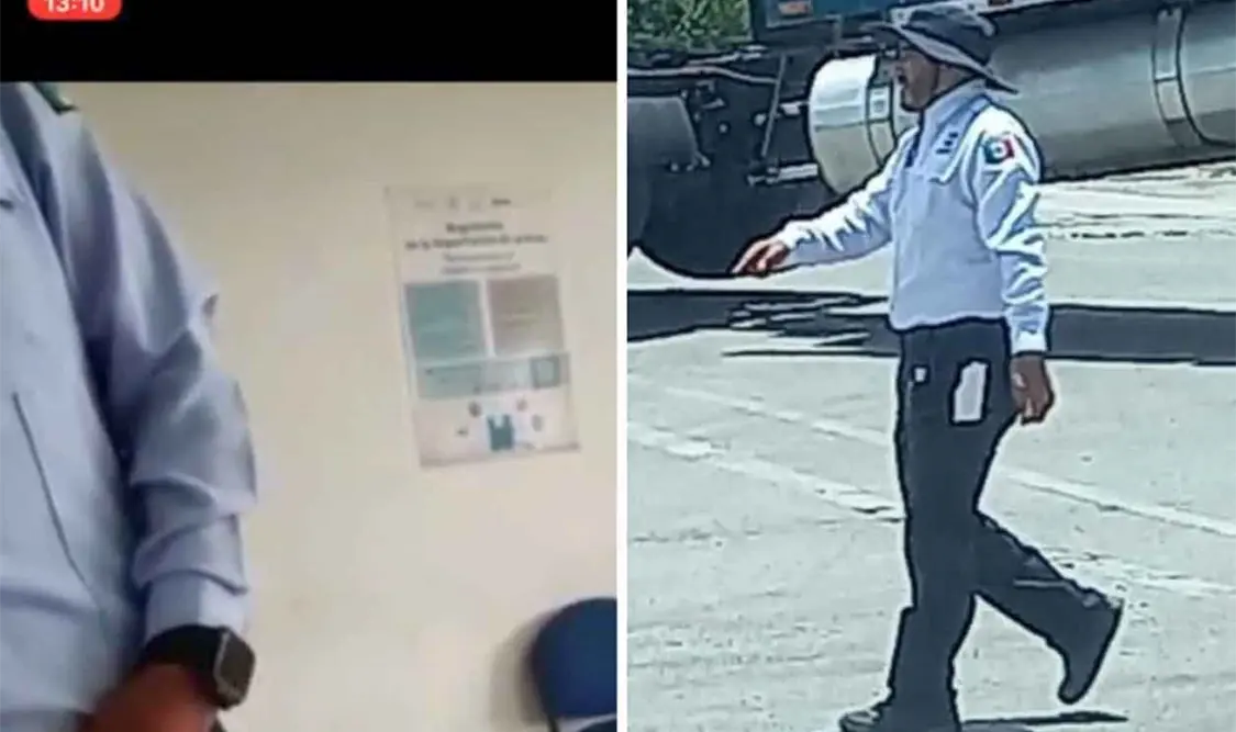 Captan a empleado de aduana extorsionando