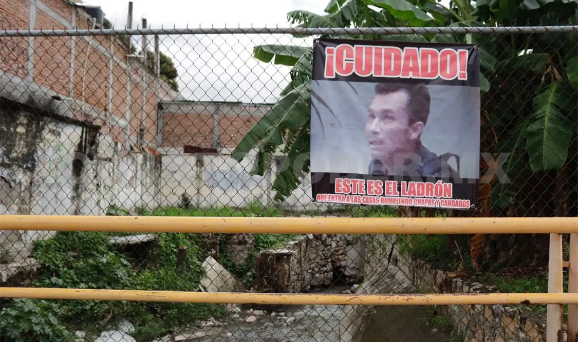 Los vecinos colocaron lonas para advertir a los ladrones que están identificados. Diego Pérez / CP