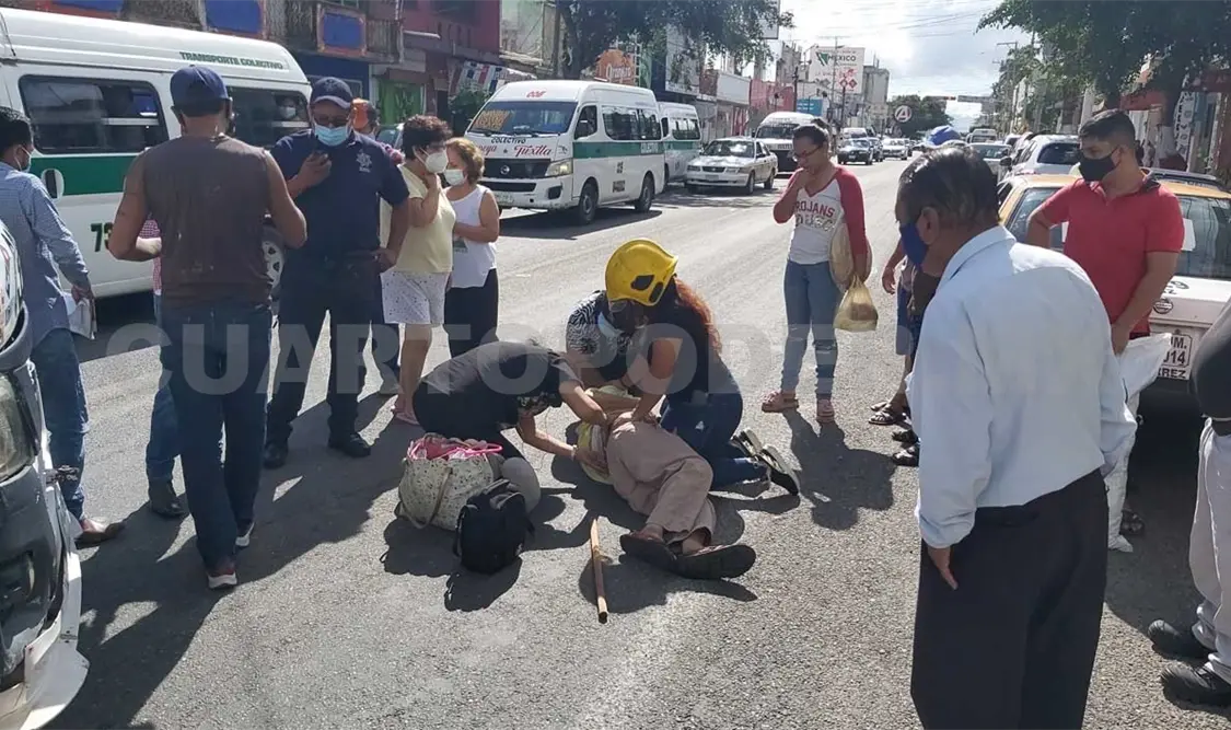 Atropellan a adulto mayor en la 9ª Sur