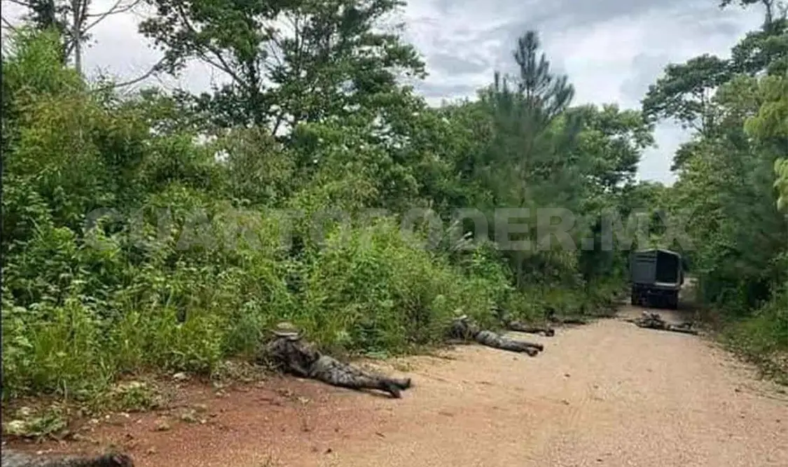 Balacera en la frontera de México y Guatemala