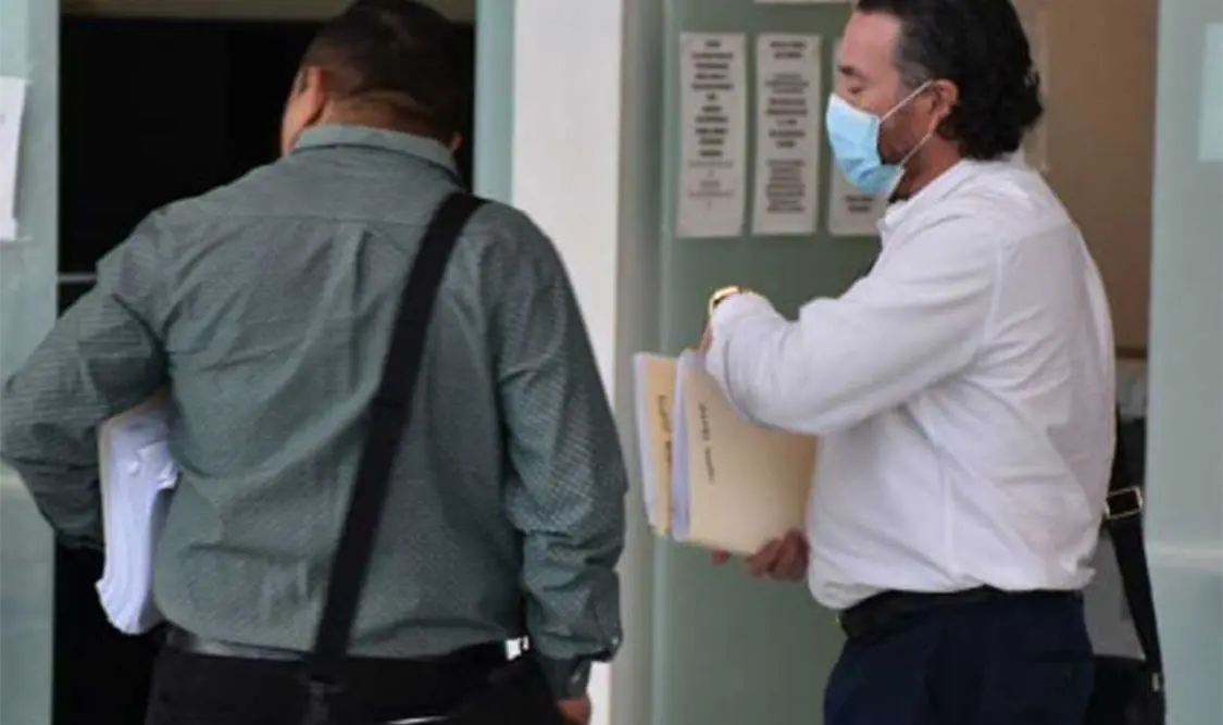 La defensa de los cuatro policías, David Dorantes Cabrera, presentó como testigo a un taxista. Cortesía
