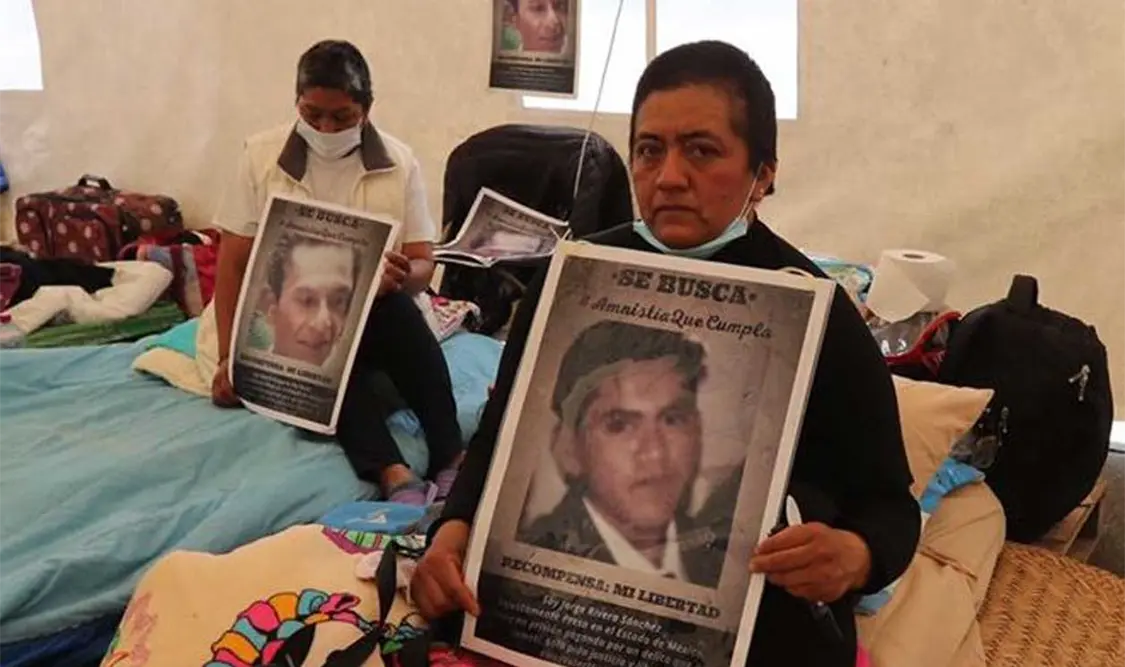Familiares de 25 personas buscan alcanzar la amnistía. Cortesía