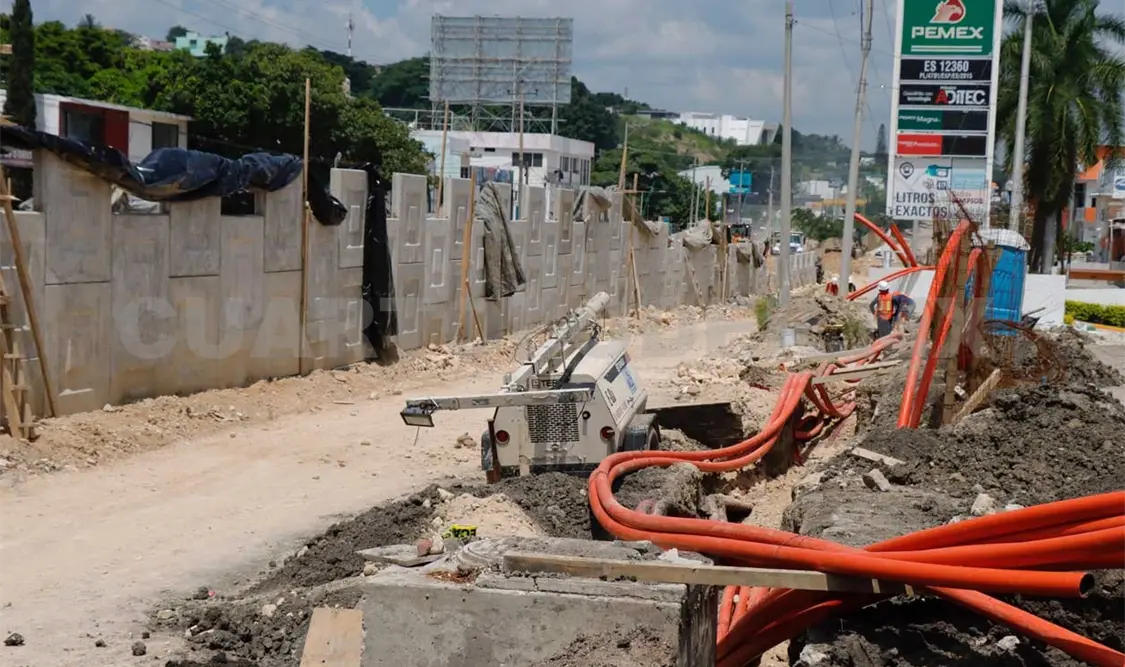 Los pasos a desnivel podrían ser las obras más importantes de Tuxtla Gutiérrez. Diego Pérez / CP