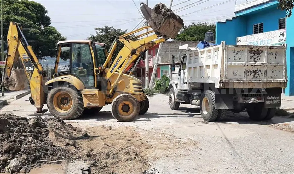 La Secretaría de Protección Civil municipal realizó el retiro de material de arrastre y escombro. CP