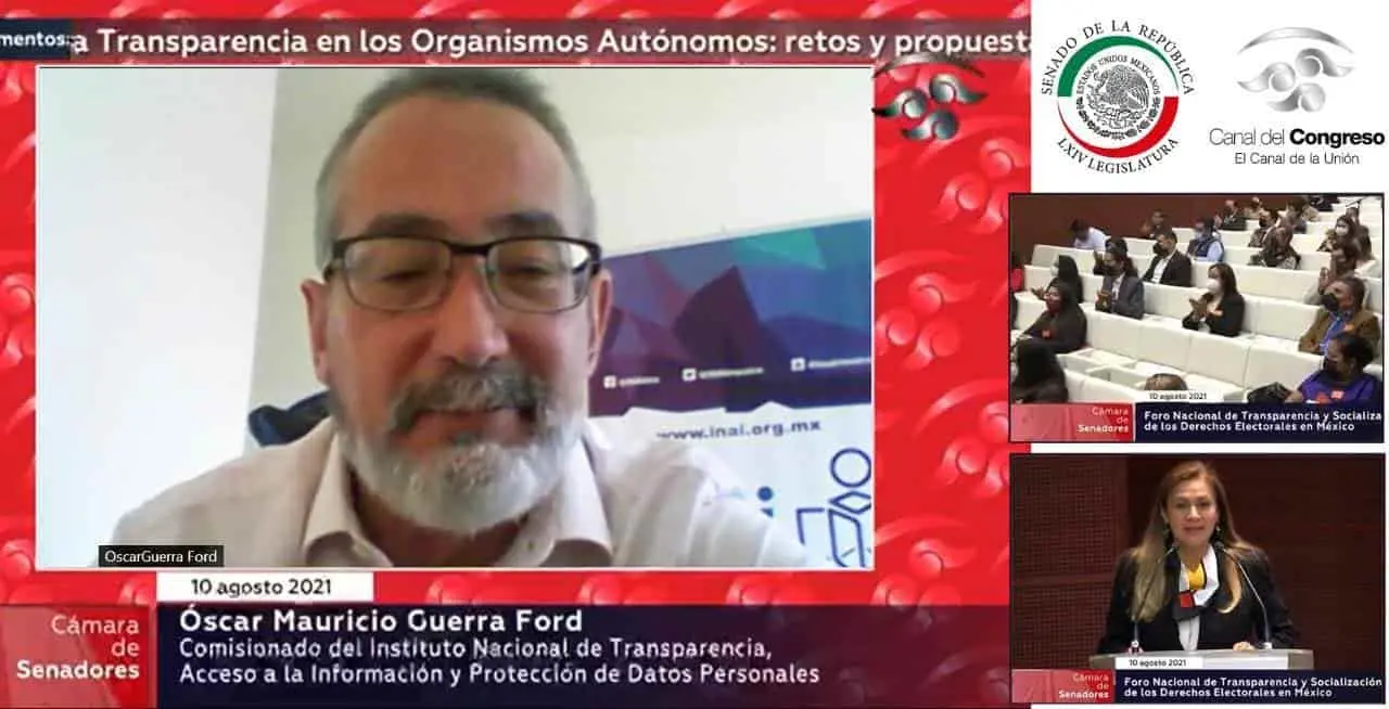 Óscar Guerra Ford participó en un foro organizado por el Senado de la República. Cortesía