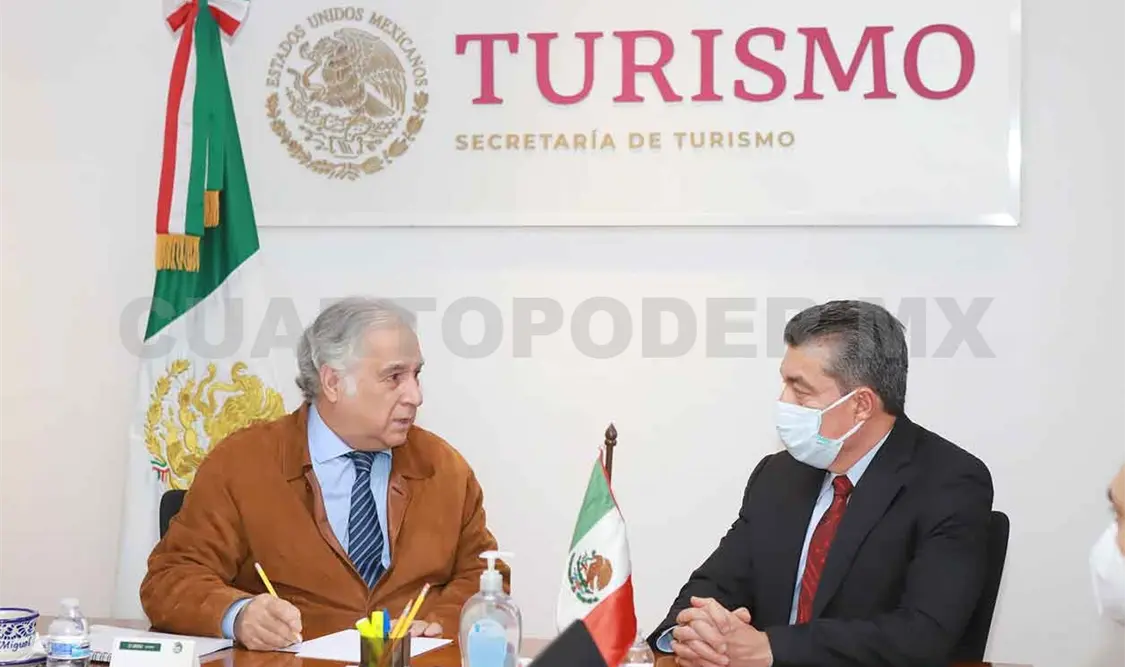 Se reúne REC con secretario de Turismo, Miguel Torruco