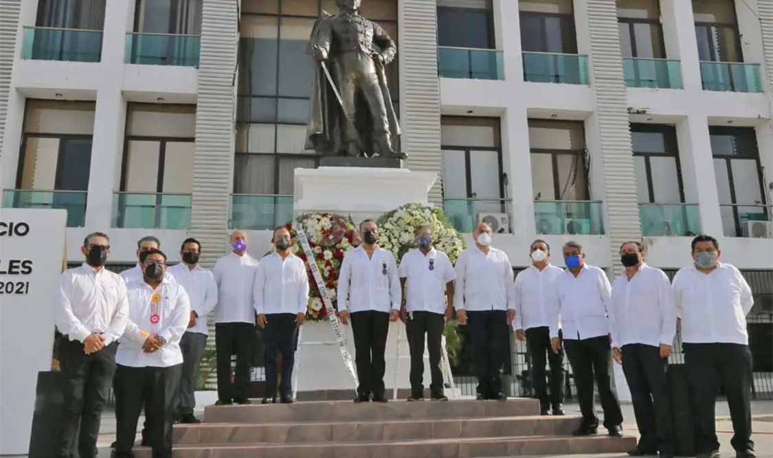 Autoridades conmemoraron el 225 aniversario del natalicio del Gral. Joaquín Miguel Gutiérrez. CP