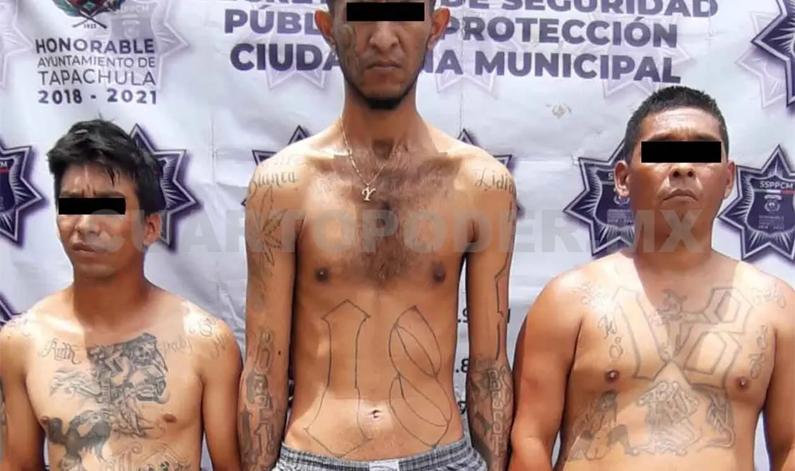 Capturan a tres salvadoreños de Barrio 18