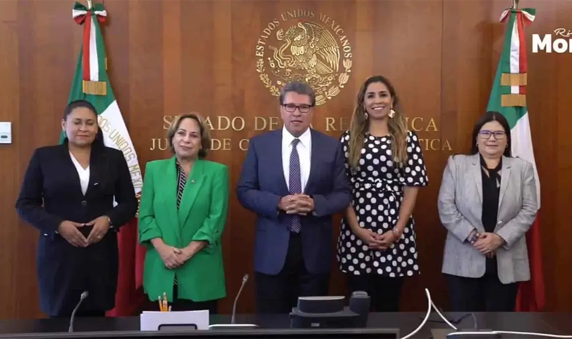 Ricardo Monreal Ávila se reunió con las cuatro aspirantes a suceder a Eduardo Ramírez en la Presidencia de la Mesa Directiva. Twitter