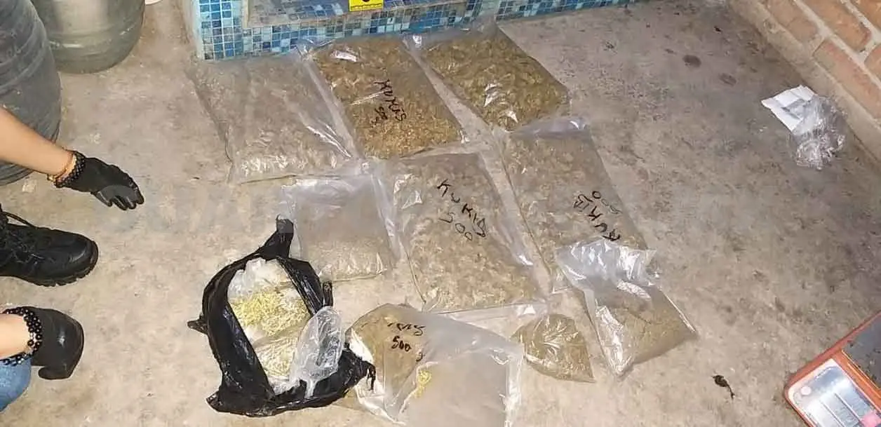 En cateo decomisan armas y varias dosis de droga