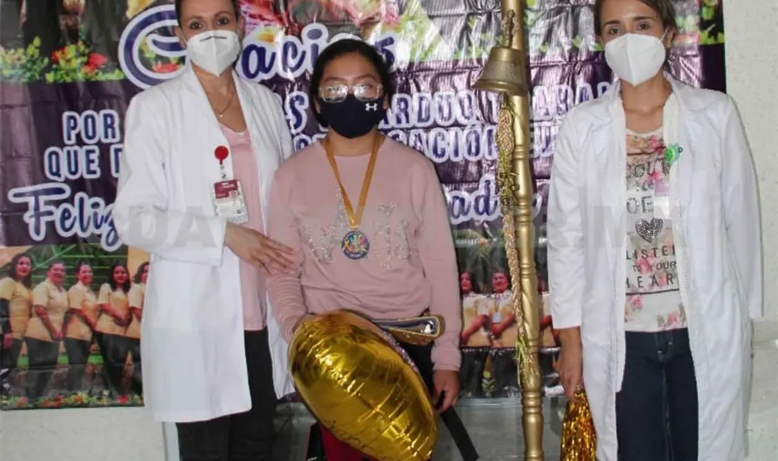 Sherlyn tocó la campana, ¡venció el cáncer!