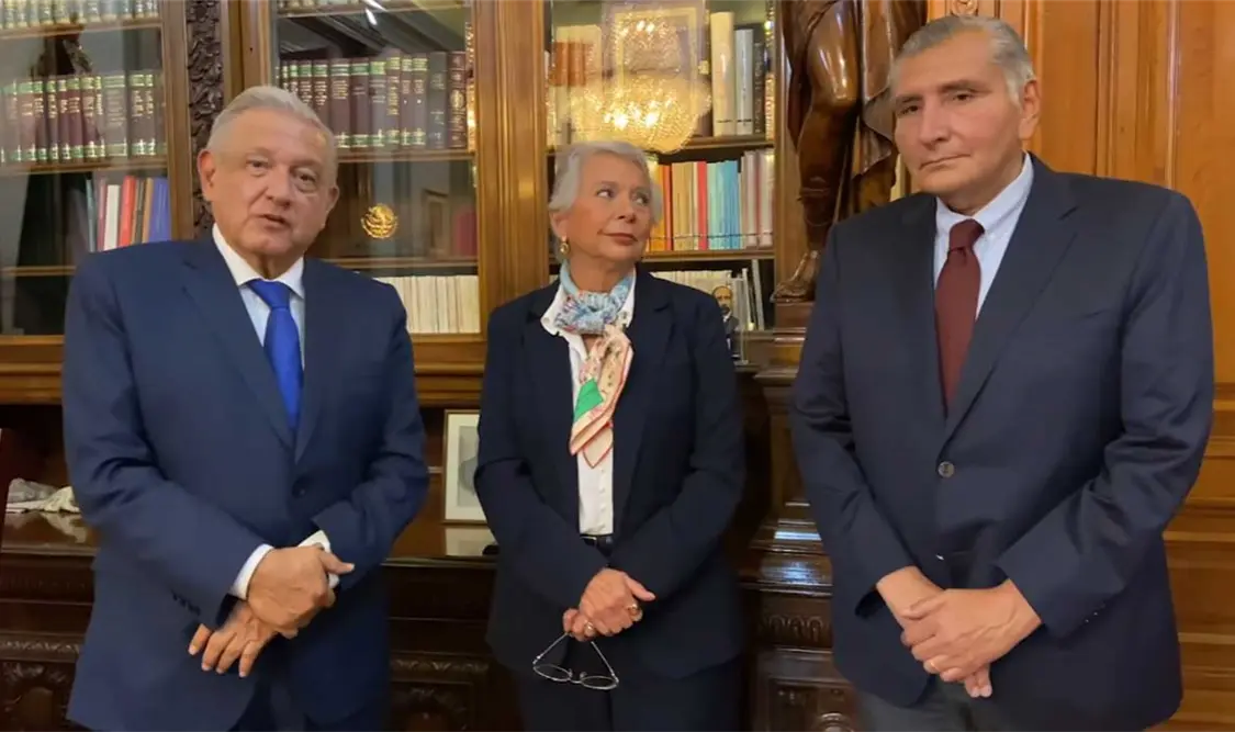 AMLO da bienvenida a Augusto López en Segob
