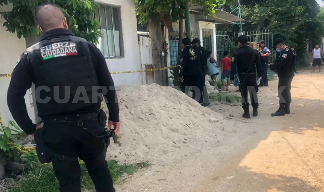 Elementos de la Policía Municipal y Estatal se presentaron para tomar conocimiento. Ulises López / CP