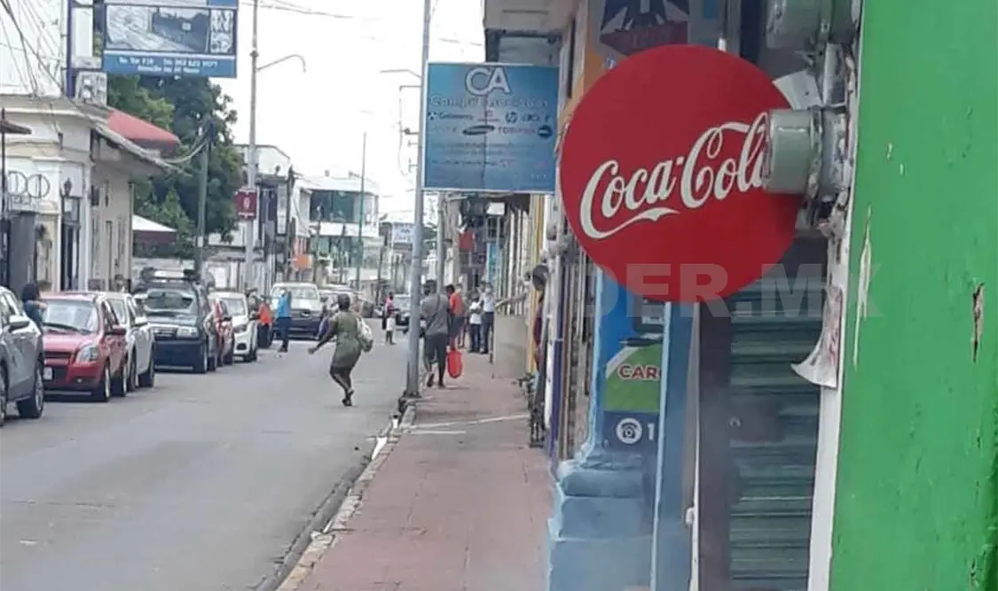 Apagón en el centro por explosión de registro