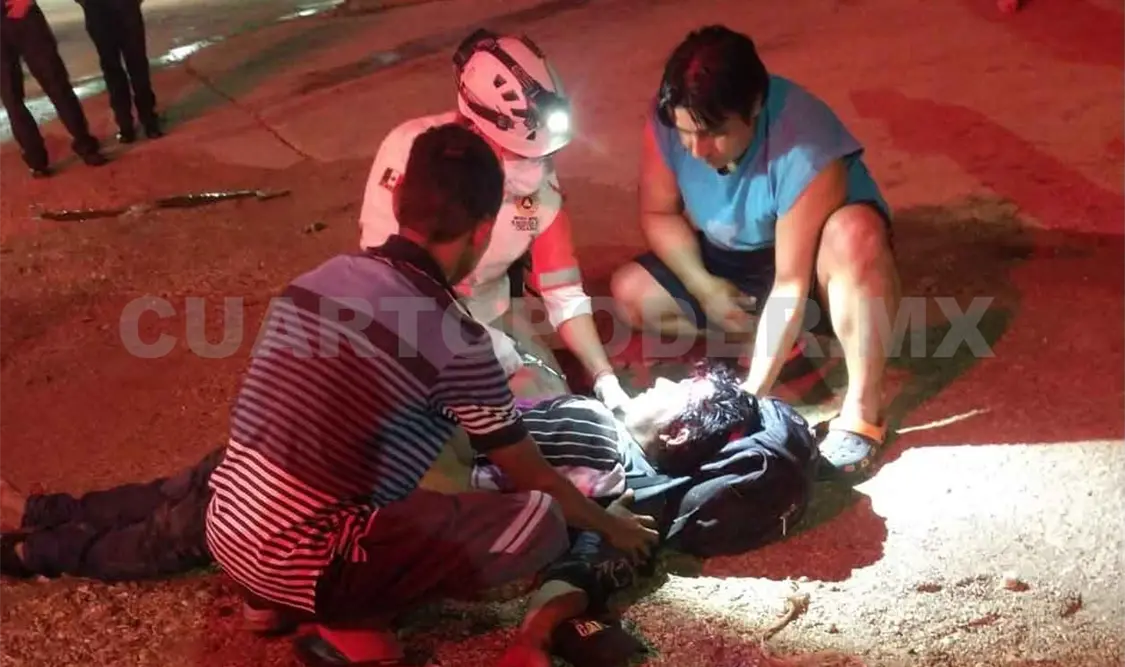 Quiso cruzar la vía y lo arrollaron; está grave