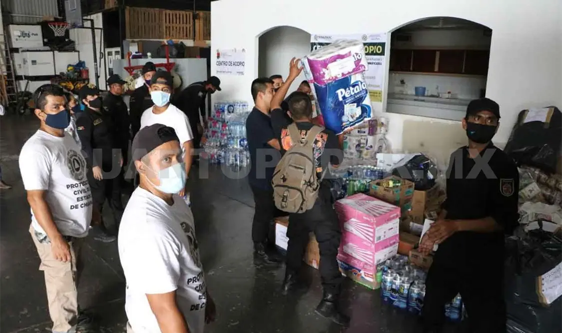 Personal de la SSyPC entrega ayuda a damnificados