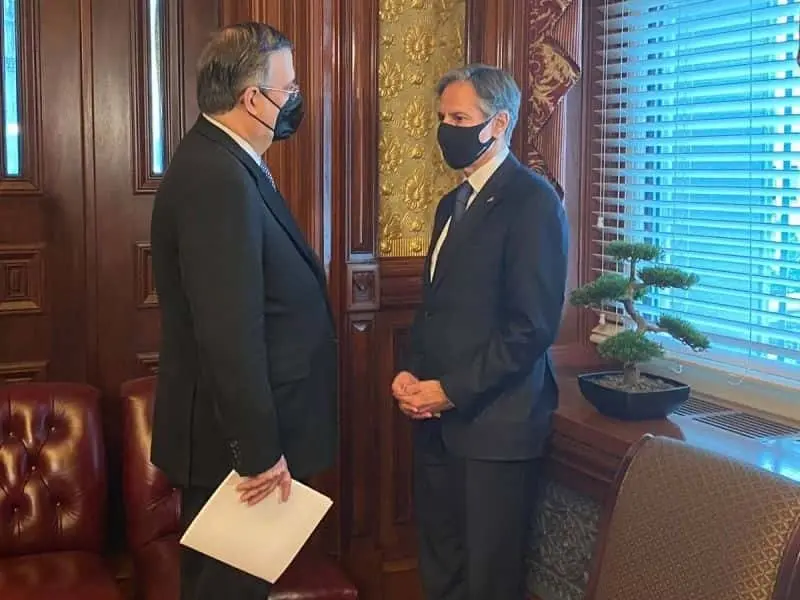 Ebrard y Blinken tuvieron un encuentro bilateral. Twitter