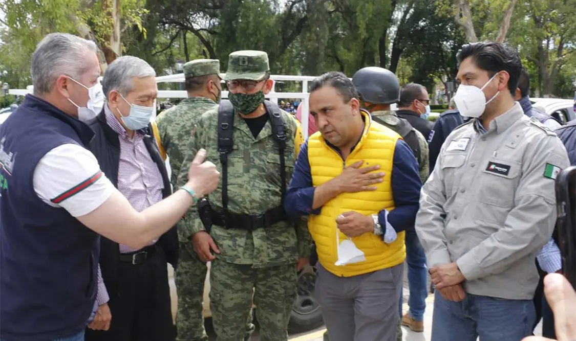 La visita culminó en un conato de violencia. Twitter