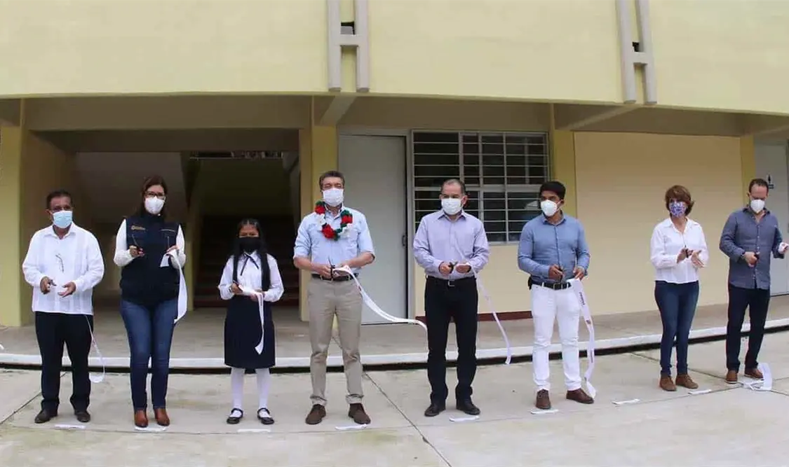 REC entrega espacios en plantel “Jacob Pimentel Sarmiento”