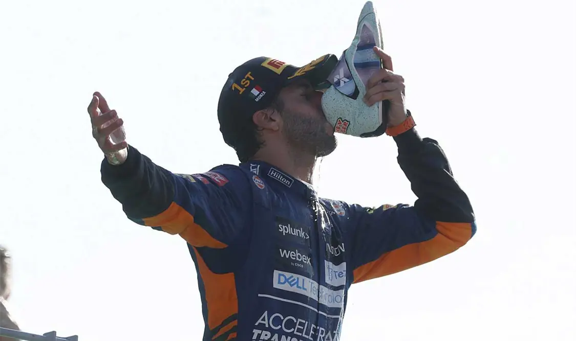 Daniel Ricciardo ganó el Gran Premio de Italia