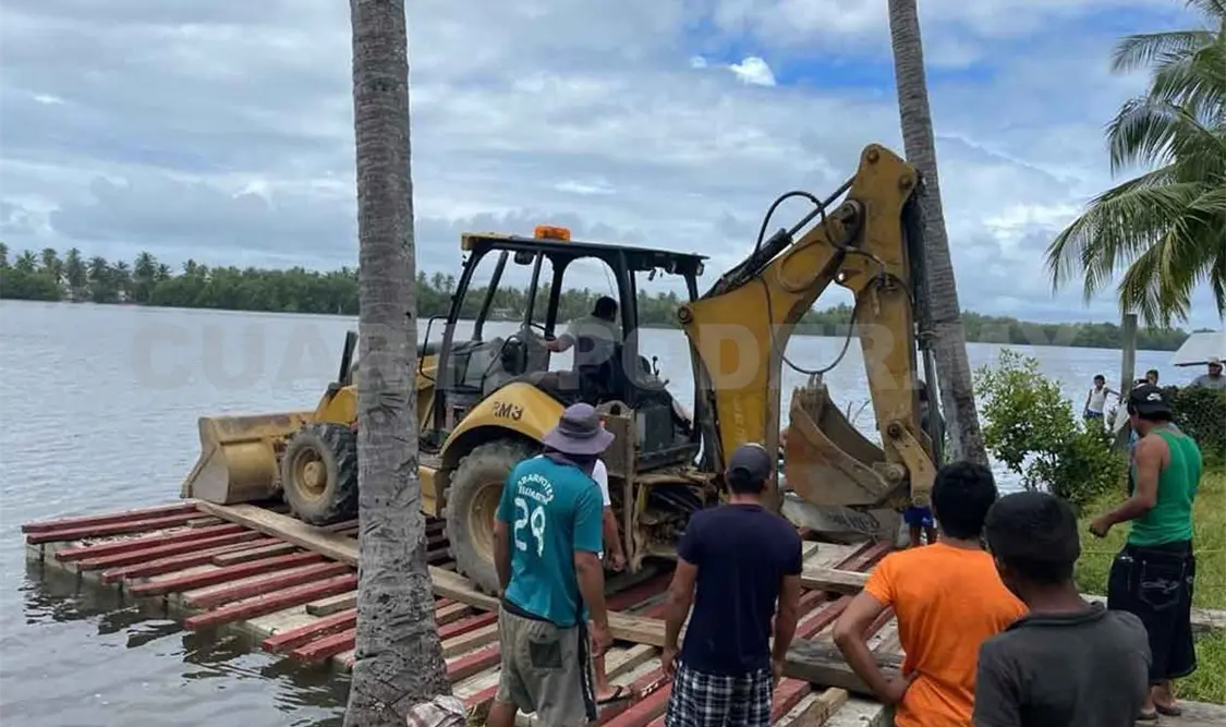 Gobierno de Chiapas rehabilita bocabarra en Chocohuital