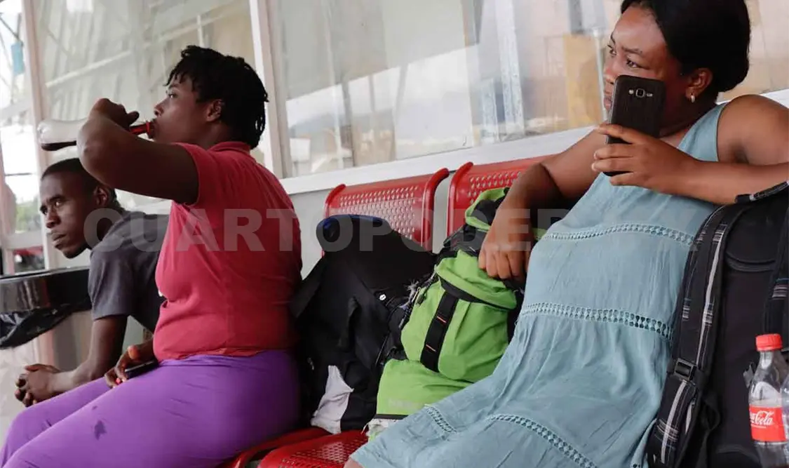 Haitianos buscan salir de Chiapas
