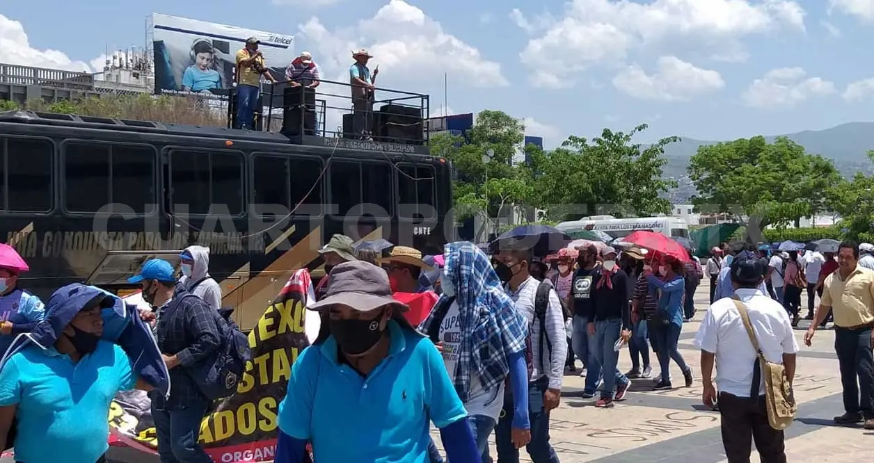 Los maestros realizarán marchas y mítines en las diversas regiones que dividen al estado. Diego Pérez / CP