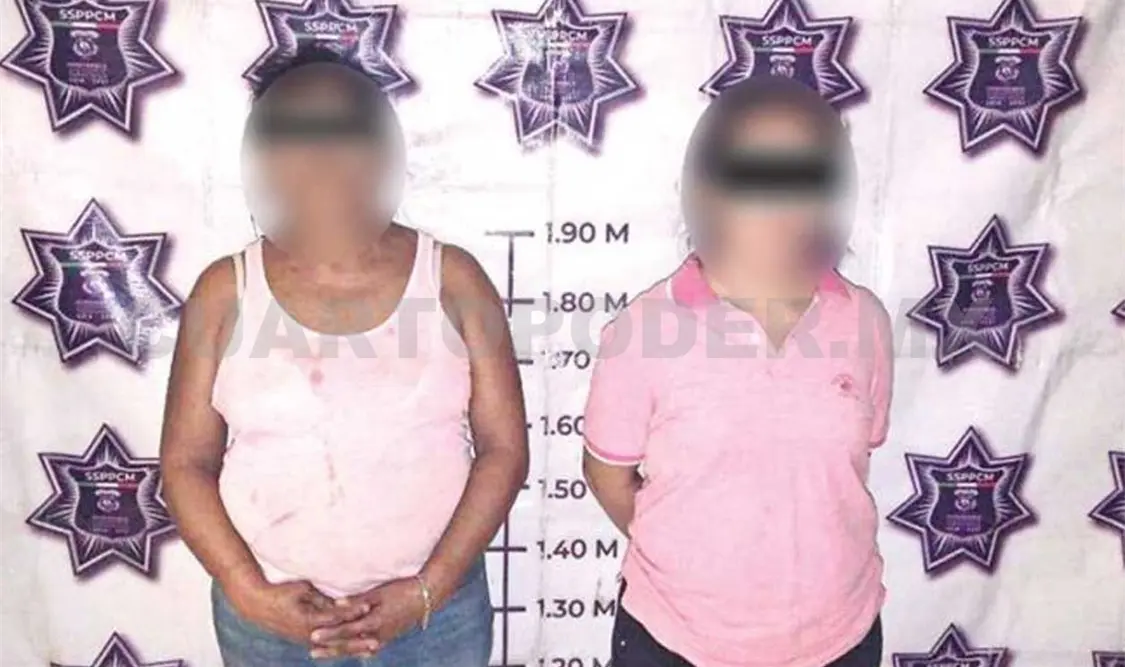 Mujeres se agarran a machetazos en riña
