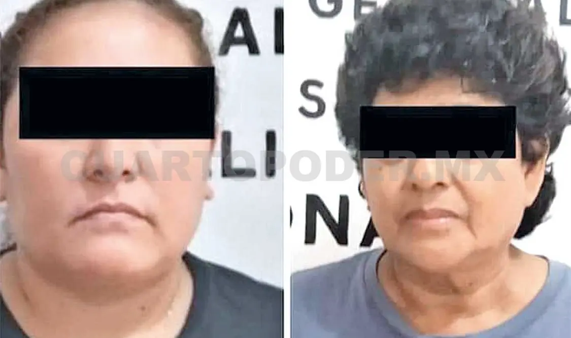 La FGE detuvo a dos personas del sexo femenino por su probable responsabilidad en el delito de Homicidio Doloso. Cortesía